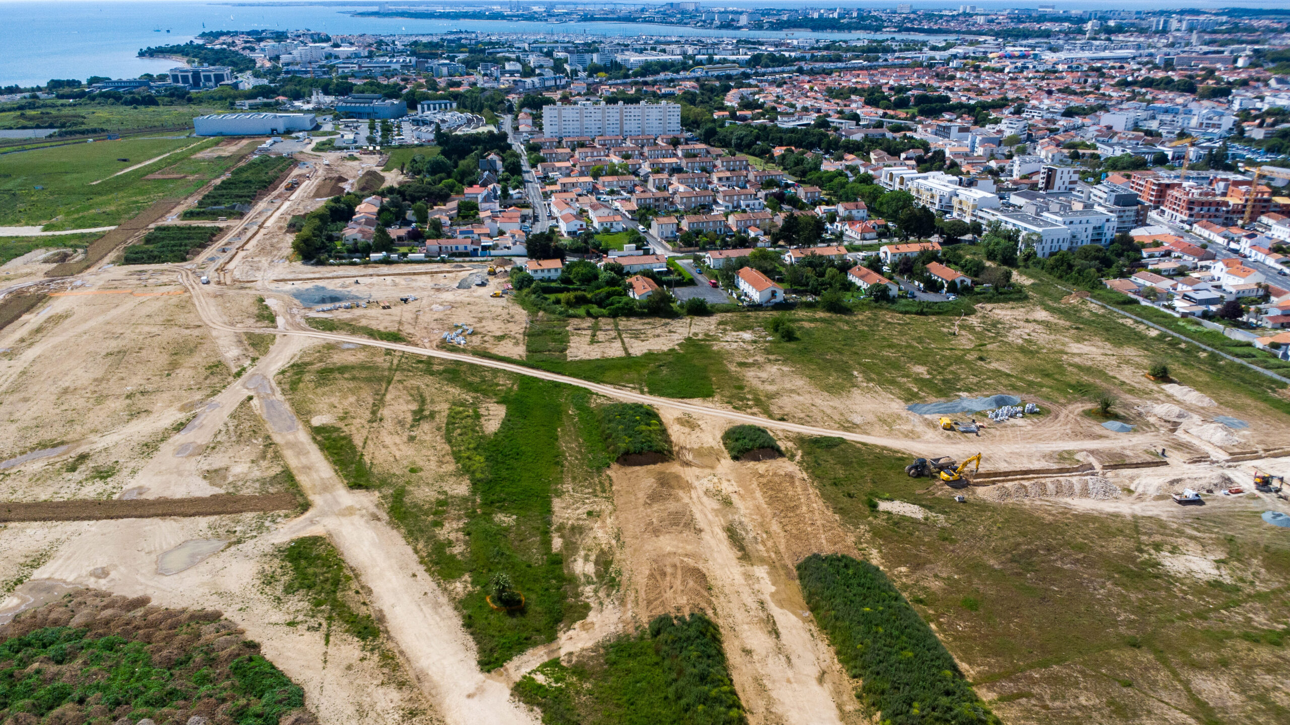 Ecoquartier bongraine vue du ciel